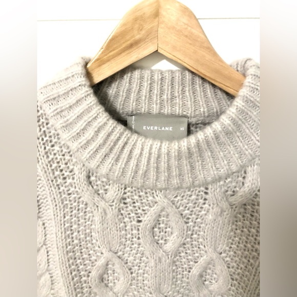 Everlane Cloud Cable Knit Crew XS - Picture 4 of 6